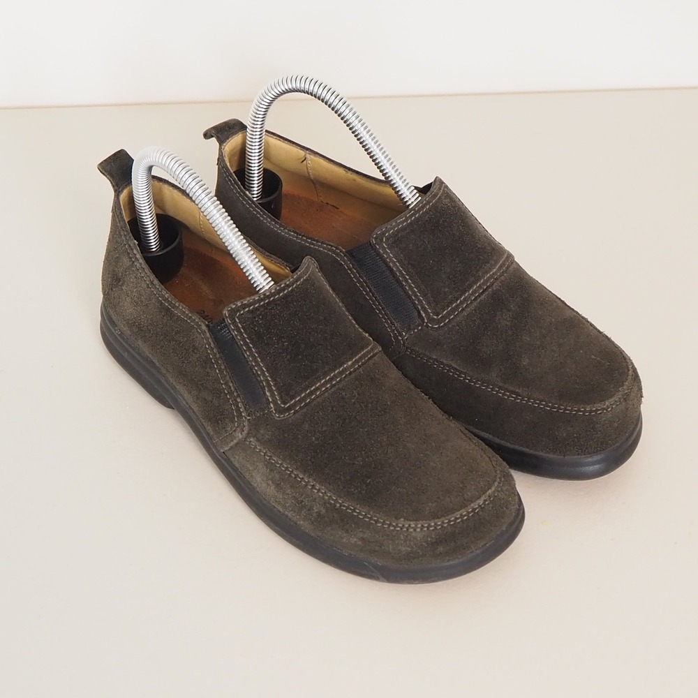 Birkenstock Footprints Brown Suede Slip On Loafers Shoes- Womens Size EU 37 US 6